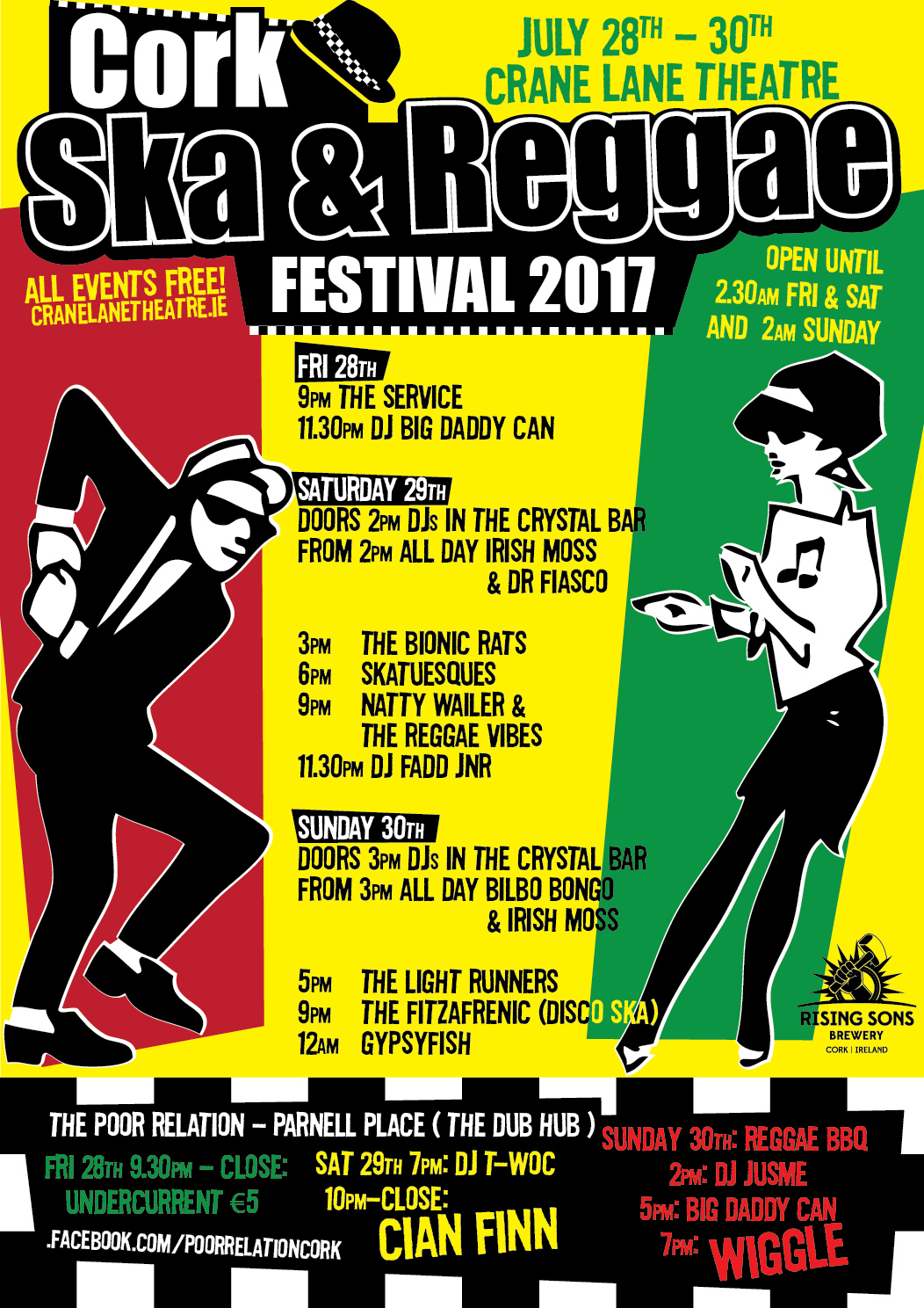 Cork Ska & Reggae Festival Crane Lane Theatre